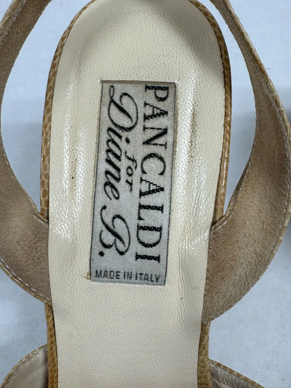 Pancaldi for Diane B Vintage Style Slingback Heels‎ - Size 8.